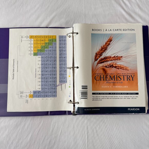 Chemistry Book - General, Organic And Biological 5th ed - Picture 1 of 1